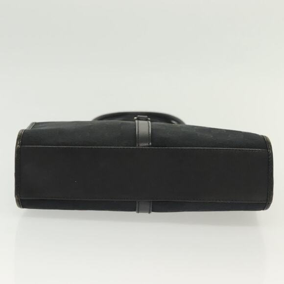 GUCCI GG Canvas Jackie Hand Bag Black Silver 002 002 - Picture 9 of 16